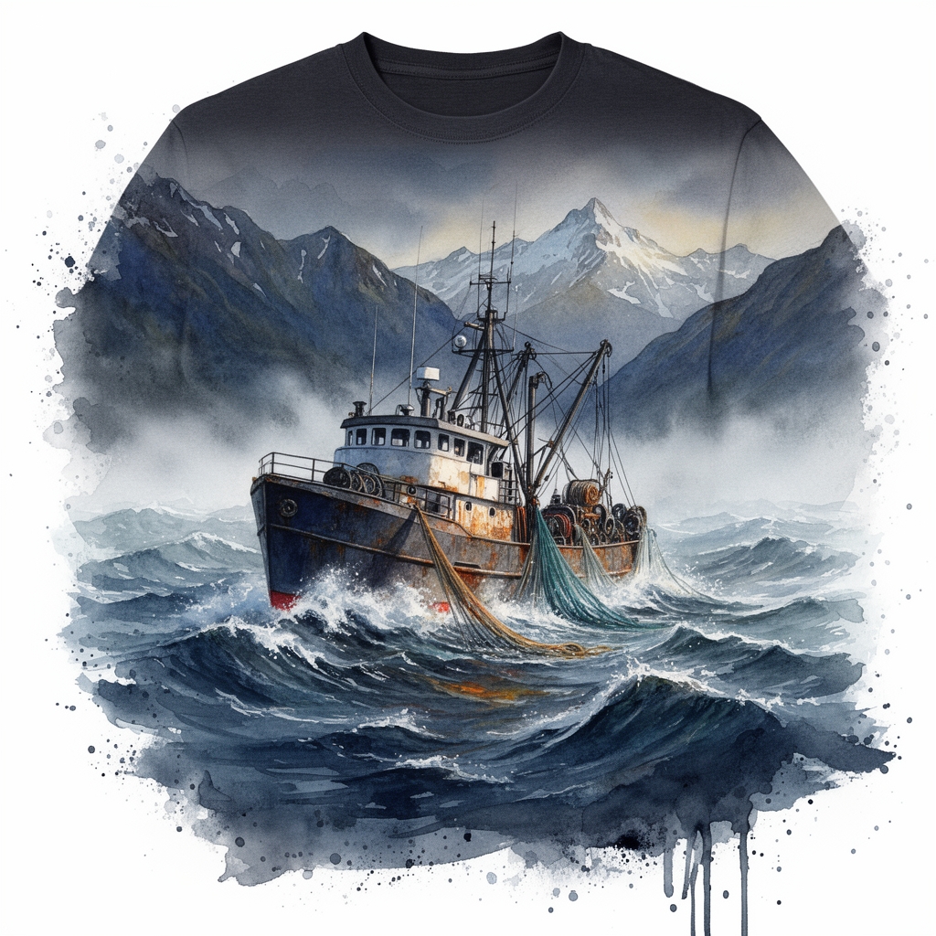 Fishing Boat Tee — Juneau, Alaska